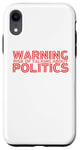 Coque pour iPhone XR Avertissement Risque de parler de politique
