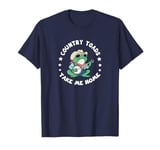 Country Toads Take Me Home, Cool Cowboy Toad Playing Music T-Shirt