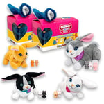 #sbabam Mammy Surprise Bunnies, Lot de 2 Peluches Super Douces en Forme de Lapin avec Sac de Transport, Jouets à partir de 3 Ans, Figurines d'animaux comme Cadeau pour bébé