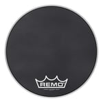 Remo PM-1816-MP- Powermax Black Suede " Crimplock Bass Drumhead, 16"