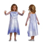 Disney Official Standard Snow Queen Elsa Costume Kids, Elsa Dress Up for Girls Halloween Christmas Fancy Dress Outfit Size M