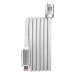 XtremeMac Câble USB-C 60W X-Magnet 2m - Câble de Charge Magnétique Premium pour iPhone, iPad, MacBook et appareils USB-C - Câble USB-C Magnétique, Plat, Enroulable, Charge Rapide