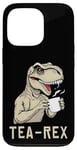 iPhone 13 Pro Funny Tea Rex Tee Dinosaur Design Tea Drinking Lover Graphic Case