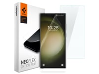 Spigen Neo Flex, Samsung, Galaxy S23 Ultra, Fallsäker, Dammresistent, Reptålig, Transparent, 2 Styck