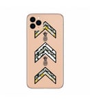 Coque Iphone 11 PRO MAX army ananas marbre chevron transparente