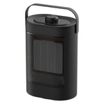 Memkey - 1500W Mini Céramique Chauffe-Eau, 3 réglages de Chaleur Secouant la tête Chauffage Électrique Batterie Faible, avec Thermostat [Classe