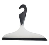 WENKO Raclette pour salle de bains Loano noir-blanc - pour la baignoire et la douche, Plastique (TPR), 23 x 17 cm, Noir