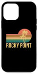 Coque pour iPhone 12 mini Rocky Point Vacation Palmiers et coucher de soleil