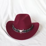 Yksivärinen miesten Cowboy-hattu Jazz-silinterihattu Naisten Miesten kihara Ms. Fedora-hattu Jazz-hattu ritarihattu Suuri etninen Panama