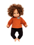 Lillan Docka Mörkt Hår 36Cm Toys Dolls & Accessories Dolls Multi/patterned Skrållan