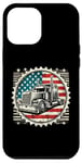 iPhone 12 Pro Max Semi-Trailer Trucker Big Rig American Flag Truck Driver Case