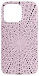 iPhone 15 Pro Max Light Rays Mid-Century Pattern Black Cut Out Case