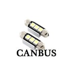 LED-spolelampe for Canbus, sokkel C5W, 3-LED, 2-pakning