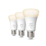 Philips - Hue White/Color Amb. 6,5W Bluetooth E27 Pære 3pcs Hue