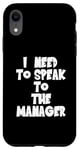 Coque pour iPhone XR J'ai besoin de parler au directeur - Karen Funny Meme - Stars