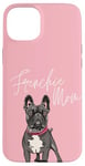 iPhone 15 Plus Frenchie Mom French Bulldog Pink Case