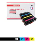 TONER CC530A + CC531A 304A + CC533A 304A + CC532A CC530A + CC531A 304A + CC533A 304A Noir + Cyan + Magenta + Jaune x 4 Compatible pour HP-NOPAN-INK P LaserJet Pro 300 Color M351a P LaserJet Pro 300 Color MFP M375nw P LaserJet Pro 400 Color M451 seri