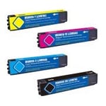 FGE Pack de 4 Cartouches Compatible pour HP 981A 4x6000 Pages pour HP PageWide Enterprise Color 556dn Flow MFP 586