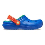 Crocs Mixte Enfant Classic Lined Clog T, Blue Bolt Multi, 40 EU