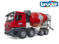 Bruder Toys Mercedes Acros Cement Mixer Truck Concrete Lorry 1:16 Rotating Drum