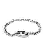 Diesel Stainless Steel Bracelet for Men, One Size, Stainless Steel, no gemstone