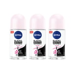 Nivea Invisible BW Clear Women Deodorant Antiperspirant Roll-on 50ml 3, 6 Pack