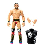 Mattel WWE Élite Johnny Gargano Figurine articulée de 15 cm à collectionner avec 25 points d’articulation, apparence réaliste et mains interchangeables HTX20