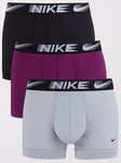 Nike Underwear Mens Boxer Brief 3pk - Multi, Multi, Size S, Men