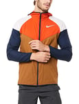 Nike Men M NK WINDRUNNER Jacket - Ale Brown/Team Orange/Reflective, Small