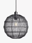 Industville Handcrafted Wire Cage Pendant Ceiling Light, 30cm