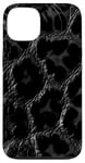 Coque pour iPhone 13 Accessoire de téléphone motif guépard imprimé léopard noir pour