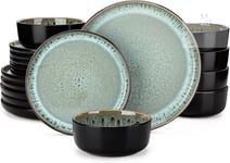 Vancasso Dinner Set, Reactive Glaze Dinner Sets for 6 People, 18-Piece Crockery