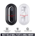 Nest Hello Door Bell 35 Degree Angle Spacer, Wall Mount, Bracket BLACK FASTP&P