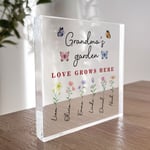 Gift For Grandma Granny Nanny Nan Mum Personalised Grandmas Garden Birthday Gift