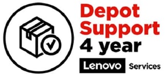 Lenovo o Depot/Customer Carry-In Upgrade - Extended service agreement - parts and labour - 4 years - for IdeaCentre 3 07ADA05  310A-15  510S-07 