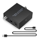 Convertisseur Audio NuméRique Bidirectionnel RCA Convertisseur NuméRique Coaxial Vers Optique Toslink Optique SPDIF Toslink Vers Coaxial