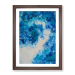 Take Action Abstract Framed Print for Living Room Bedroom Home Office Décor, Wall Art Picture Ready to Hang, Walnut A2 Frame (64 x 46 cm)