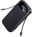 46800mah Power Bank Avec Câble, Batterie Externe Usb-C 22.5w Charge Rapide, Batterie Externe De Téléphone Portable Avec Écran Lcd, Powerbank 3 Entrées 5 Sorties, Chargeur Portable Pour Iphone