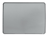 Nobo Slimline - Whiteboard-tavla - väggmonterbar - 580 x 430 mm - stål - magnetisk - silver - grå ram