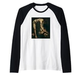 David and Goliath by Caravaggio (1599) Raglan Baseball Tee