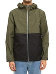 IRIEDAILY Auf Deck Anorak Veste Homme, Olive Noire, L