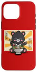 Coque pour iPhone 16 Pro Max Kawaii Hot Pot Bear Taiwan Travel