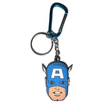 South Coast Jewellery Captain America Superhero Keyring Keychain Bag Pencil Case Charm Pendent Zip Accessory