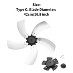 Couvercle d'écrou de lame de ventilateur silencieux en plastique universel 10/14/10/18 pouces,12 styles pour accessoires de ventilateur de Table sur pied - Type 18Inch 42cm D