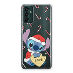 ERT GROUP mobile phone case for Samsung M13 4G original and officially Licensed Disney pattern Stitch 010 optimally adapted to the shape of the mobile phone, partially transparent