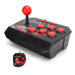 Joystick Arcade Fight Stick - DUOKON - Universel - Manette Sphérique en Métal - 6 Boutons de Commande