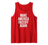 Mens Make America Faceoff Again Tank Top