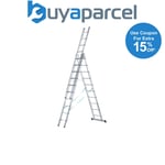 Zarges 41539 Skymaster Trade Combination Ladder 3-Part 3 x 9 Rungs ZAR41539