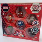 Marvel Wow Pods 6 Pack Ironman,Spiderman,Thor,Captain America Light Up Display