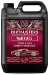 Dirtbusters Waterless Wash And Wax Car Cleaner, Easy To Use Spray On Wipe Off Car Shampoo And Wax For A Shiny Hydrophobic Polish Finish, Cherry (5L)